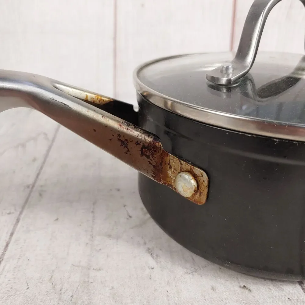 USED - Ninja Foodi NeverStick 1.5 Qt Pot Saucepan - Glass Lid, OVEN SAFE, C10215